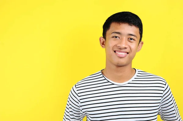 Portrait confident happy young Asian man Human emotion — Stock Photo, Image