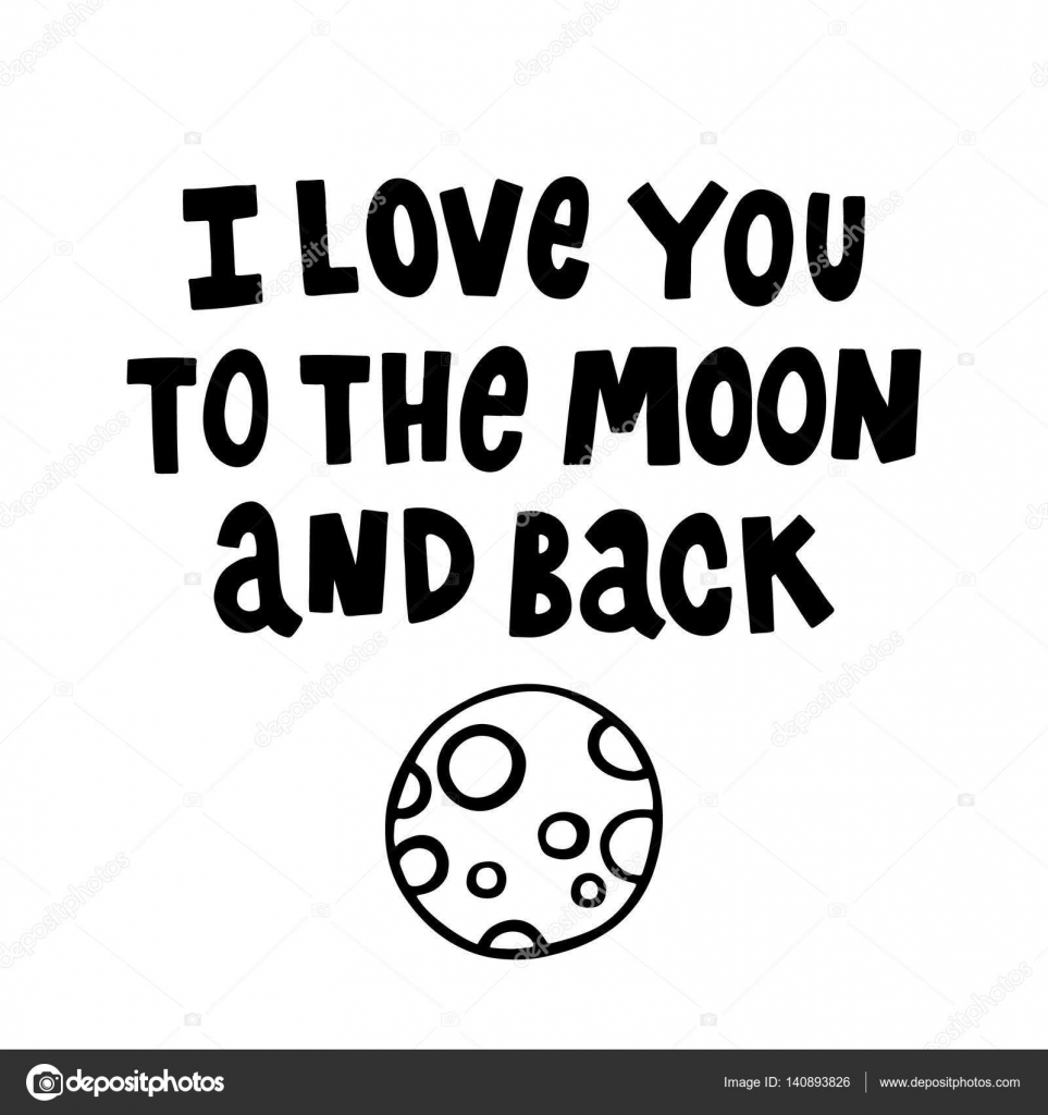 I Love You To The Moon And Back The Quote Hand Drawing Of Black Ink Vector Image By C Viaire Vector Stock I Love You To The Moon And Back The Quote Hand Drawing Of Black Ink Vector Image By C Viaire Vector Stock