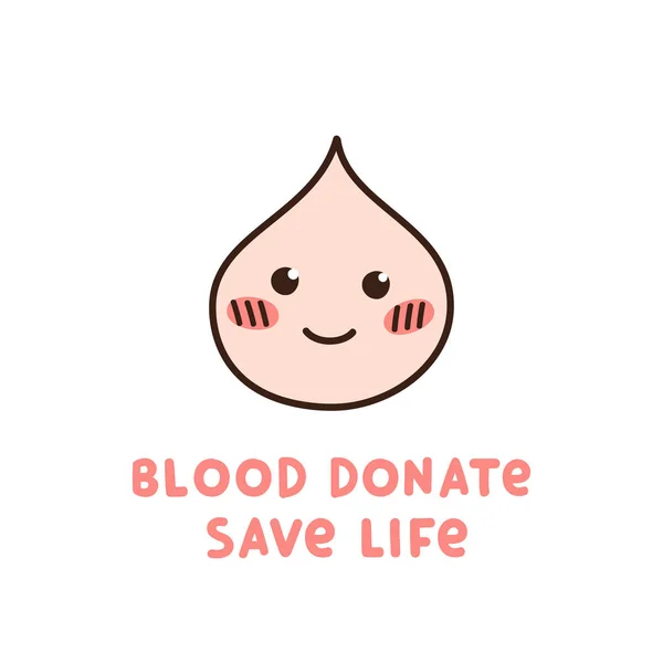 Sangue doar, salvar a vida . — Vetor de Stock