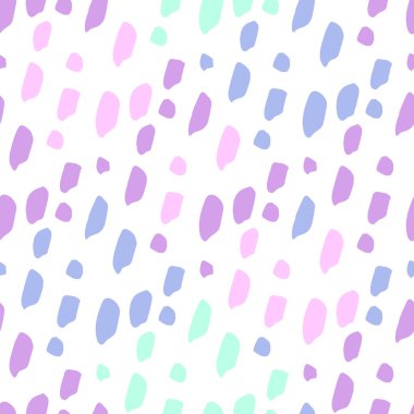 Basit öðeler çizilmiş fırça darbeleri şirin soyut desen.