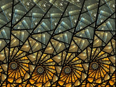 Sarmal mozaik fraktal desen