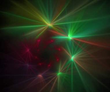 Soyut bir bilgisayar modern fraktal tasarım koyu arka plan üzerinde oluşturulan. Fraktal renk doku soyut. Dijital sanat. Soyut Form ve renk. Yıldız parlak ışınları ile kabarık sarmal