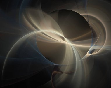 Soyut bir bilgisayar modern fraktal tasarım koyu arka plan üzerinde oluşturulan. Fraktal renk doku soyut. Dijital sanat. Soyut Form ve renk. Parlak ışınları ile kabarık sarmal