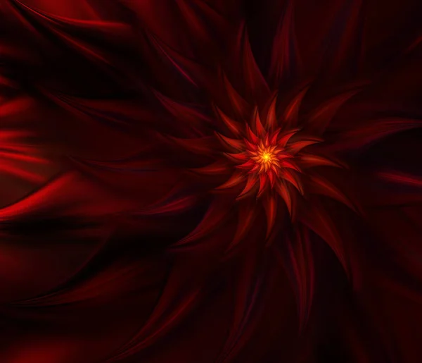 Таємнича вогняна квітка. Спіральний танець вогню — стокове фото