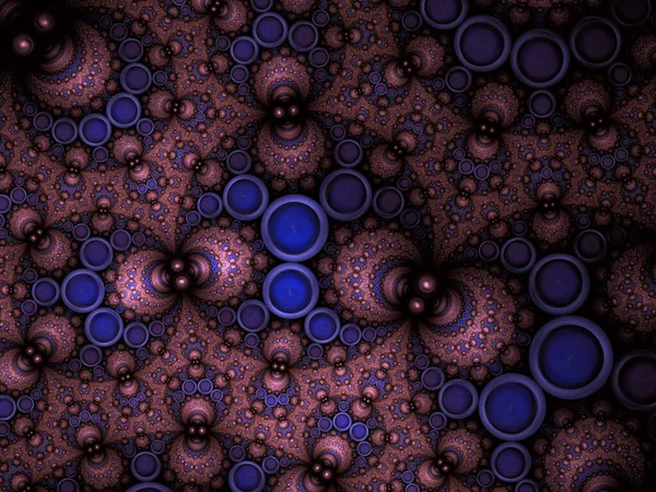 Abstrakt Fractal Apollonisk Pakningsmønster Baggrund Fractal Art Cirkulære Fraktal Abstrakt - Stock-foto