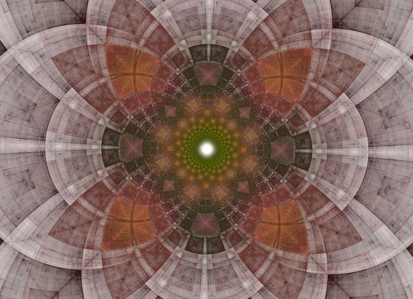 Kreatív Fényes Mandala Kaleidoszkóp Elvont Szent Geometria Etnikai Fraktál Szimmetrikus — Stock Fotó