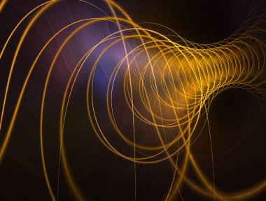 Karmaşık soyut tel / tel dokuması spiral tasarımı. Parlak spiral ile soyut bir arkaplan. Soyut fraktal resim renkli spiraller