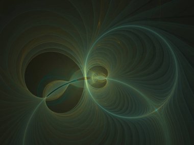 Dönen Duman Bulutu, Dijital İllüzyon, Grafik Kaynak - Yumuşak parıldayan enerji bantları, parlak ışık, rüya gibi yumuşak minimum arkaplan. Akan plazma, hareket eden kıvrımlar. 3 Boyutlu Soyut Fraktal