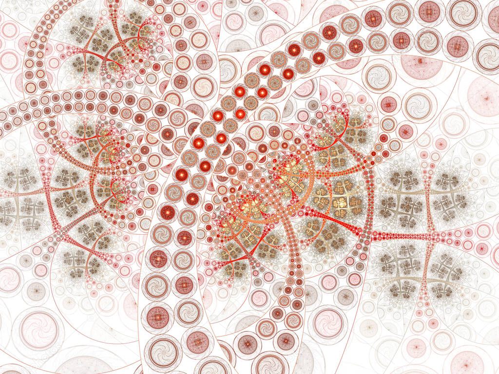 Fractal Julian Steampunk Jewelry Background - Fractal Art. Beautiful fractal illustration. Perfection in geometry.