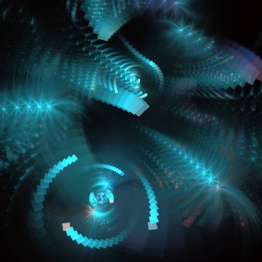 Soyut renkli arkaplan. Modern dalga çizimi - soyut fraktal saykodelik şekil dokusu. Modern çok renkli fraktal dinamik desen. Fraktal 3d yaratıcı grafik tasarımı.