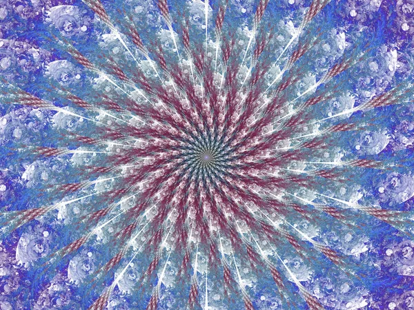 Redemoinho Abstrato Espiral Belo Fractal Gerado — Fotografia de Stock