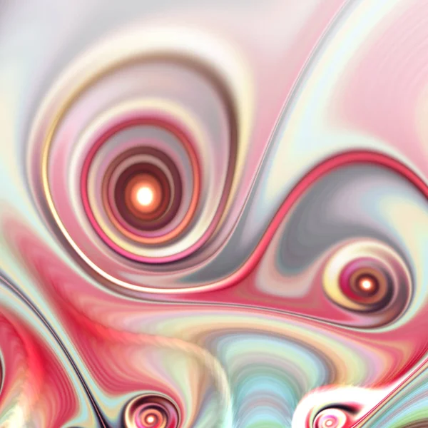 Smooth fractal swirls, digital artwork for creative graphic design. Fancy paint. Background consists of fractal color texture and is suitable for use in projects on imagination, creativity and design.