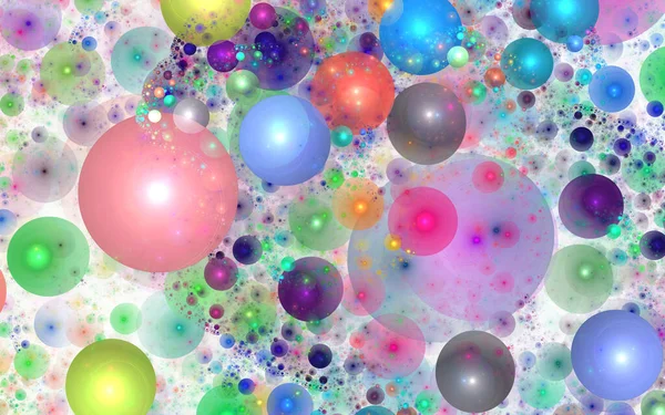 Фрактальные Абстрактные Пузыри Абстрактные Трехмерные Пузыри Заднем Плане Фантастический Фрактальный — стоковое фото
