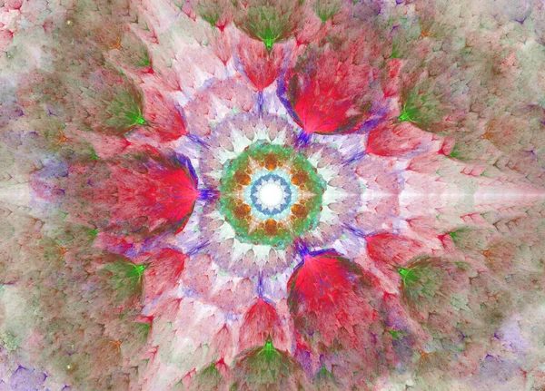 Abstraktes Muster Verschiedenen Farben Kaleidoskop Fliederfarbenen Hintergrund Helle Illustration Für — Stockfoto