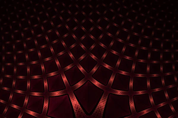 Absztrakt Geometrikus Textúra Arany Téglalapokkal Fekete Háttéren Fantasy Hatszögletű Fraktál — Stock Fotó