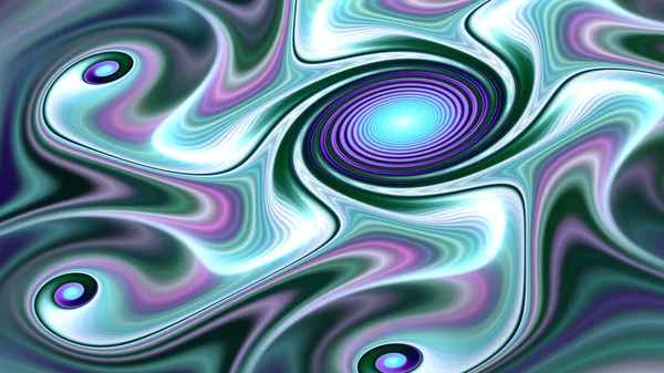 Smooth fractal swirls, digital artwork for creative graphic design. Fancy paint. Background consists of fractal color texture and is suitable for use in projects on imagination, creativity and design.