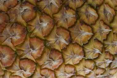 Ananas meyvesi yakın plan. Elma derisi dokusu. Kabuk. # Ananas kabuğu kokusu #.