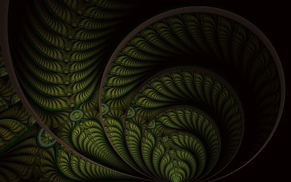 Многоцветный Красивый Фрактальный Цветок Сером Фоне Компьютерная Графика — стоковое фото