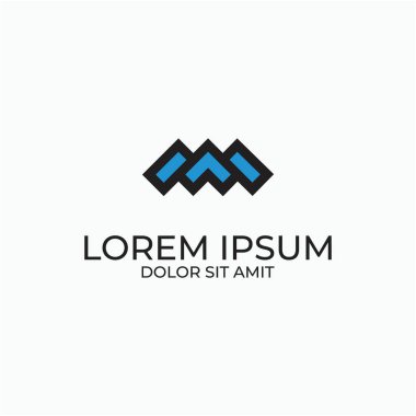 Şirket veya marka için basit mimari ev rengi veya inşa çizgisi renk ev logosu