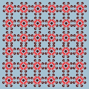 Çiçek deseni - etnik geçmiş - renk şablonu