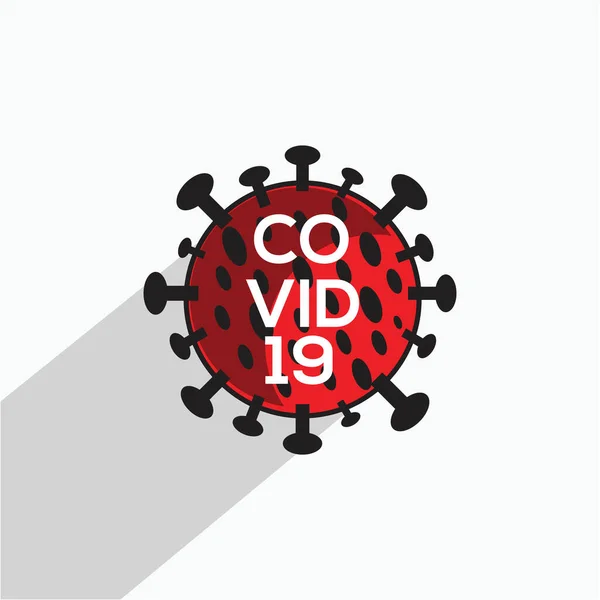 Corona Virus Logo Konzept Für Bildungs Und Präventionsposter — Stockvektor