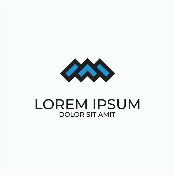 Şirket veya marka için basit mimari ev rengi veya inşa çizgisi renk ev logosu