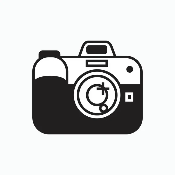 Icona Della Fotocamera Digitale Logo Isolato Segno Simbolo Vettoriale Illustrazione — Vettoriale Stock