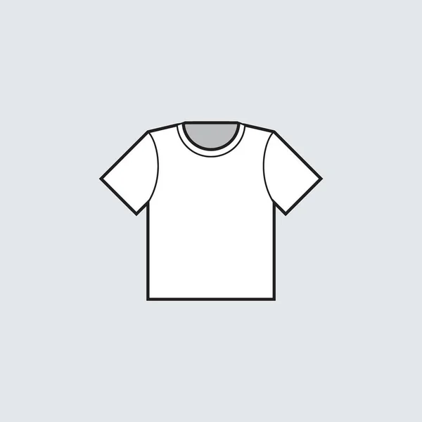 Polo Blanco Con Cuello Icono Manga Larga Slim Fit Camisa — Vector de stock