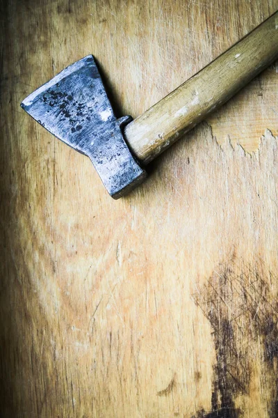 Старые Инструменты Деревянной Доске — стоковое фото