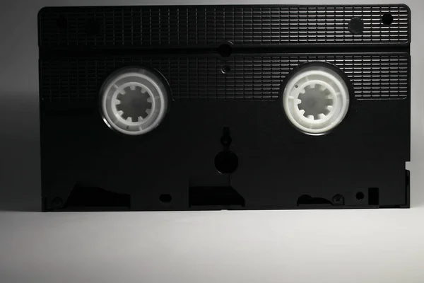 Vecchie Videocassette Sfondo Grigio — Foto Stock