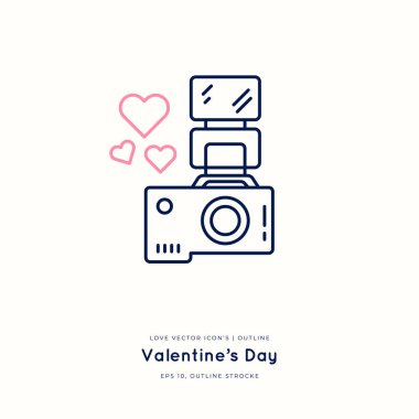 Aşk ve düğün taslak simgesi beyaz üzerine izole edilmiş, el çizimi vektör çizimi. Sevgililer Günün kutlu olsun. Kart, çocuk baskısı, sosyal medya paylaşımı kavramı