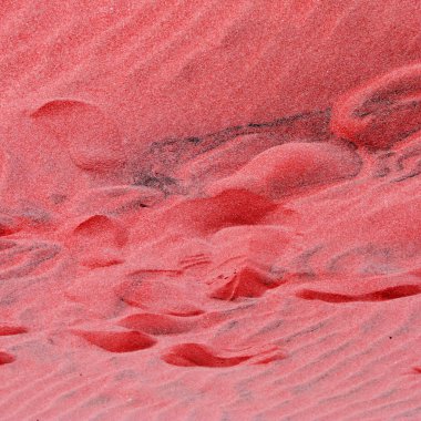 Sahilde kum, arka plan olarak. Kum dokusu. İnce kumdan arkaplan.