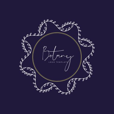 Soyut Çiçekler Vektör İşaretleri veya Logo Şablonları Ayarlayın. Klas Tipografi ile Retro Çiçek İllüstrasyon. Kadınlogosu. Çiçekçi, fotoğrafçı, moda blogger, tasarım stüdyosu için Modern Logo Şablonu.