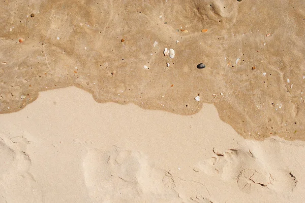 Golden Sand Beach Background Sand Texture Golden Sand Background Fine — Stock Photo, Image