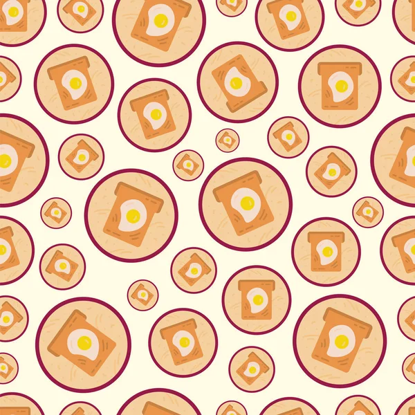 Seamless Pattern Consisting Fast Food Icons Can Used Various Kinds — Stock vektor