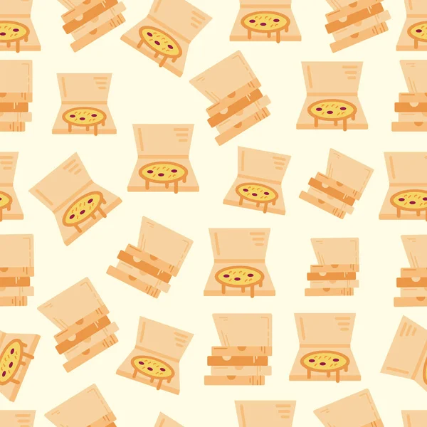 Seamless Pattern Consisting Fast Food Icons Can Used Various Kinds — Stock Vector