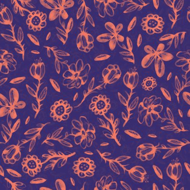 Dikişsiz desen, arka plan, doku ışık suluboya elle çizilmiş mavi renk tozlu yaprakları, fern yeşil orman otlar, bitkiler ile yazdırma. İhale, zarif tekstil kumaş, kağıt zemin düzeni kaydırma