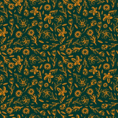 Dikişsiz desen, arka plan, doku ışık suluboya elle çizilmiş mavi renk tozlu yaprakları, fern yeşil orman otlar, bitkiler ile yazdırma. İhale, zarif tekstil kumaş, kağıt zemin düzeni kaydırma