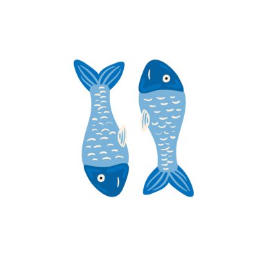 Bira Balığı. Karalama tarzında vektör illüstrasyonu. Beyaz bir arka planda izole edilmiş. Bir barda parti kutlaması..