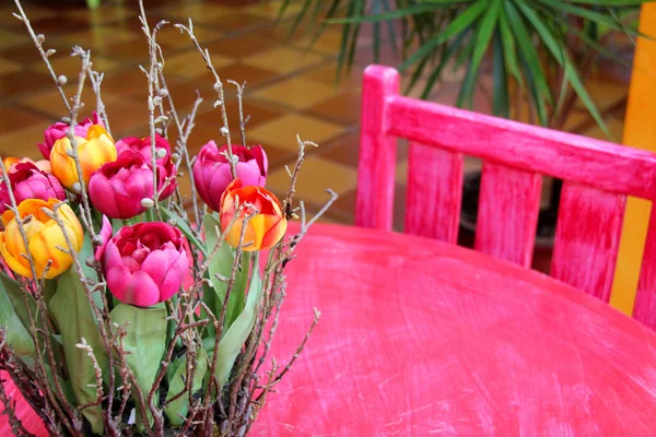 Habitación colorida marroquí — Foto de Stock