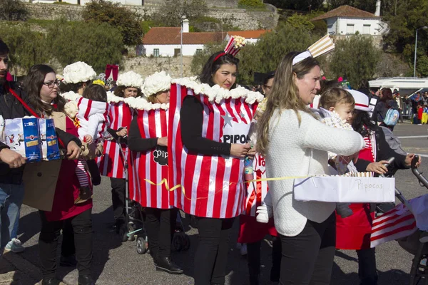 Monchique Algarve Portugal Alrededor Febrero 2018 Personas Vestidas Con Trajes — Foto de Stock