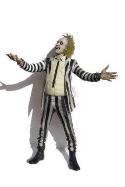 Portekiz Algarve, yaklaşık 15.02.2018. Beterböcek son derece detaylı oyuncak aksiyon figürü. Böcek suyu oldu bir komedi, fantastik film 1988 yıldızı Michael Keaton Tim Burton tarafından yapılan.