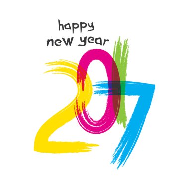 renkli yeni yıl tebrik