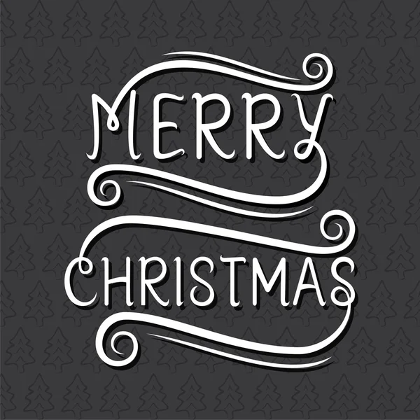 Merry christmas poster design — Stock Vector