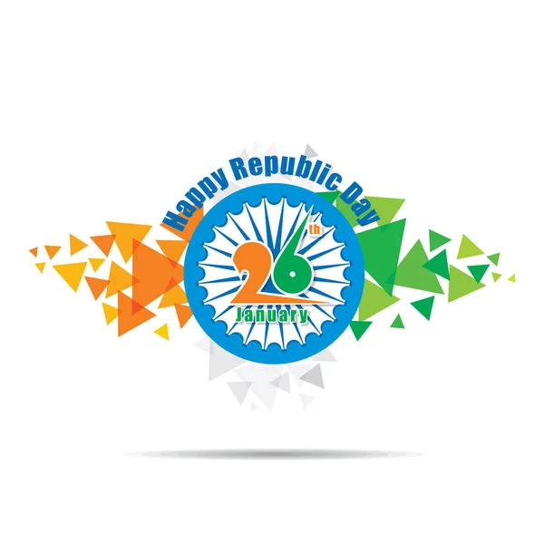 Ημέρα ευτυχισμένη ινδική δημοκρατία — Διανυσματικό Αρχείο