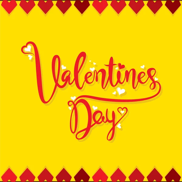 Design tipografia giorno di San Valentino — Vettoriale Stock