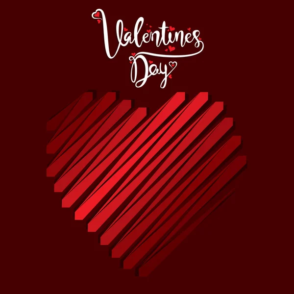 Valentine's day poster — Stock Vector