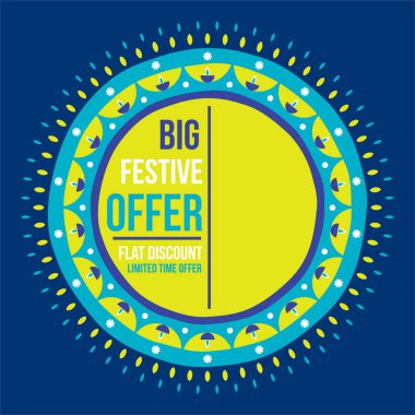 Diwali büyük festival teklif banner tasarımı