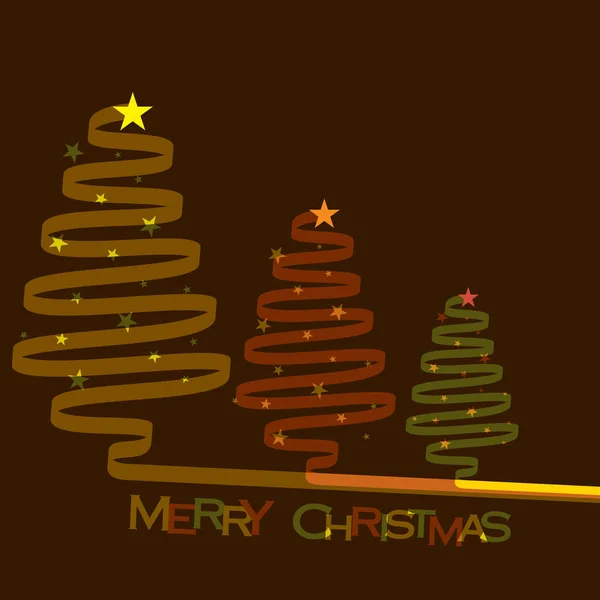 Abstrakt merry christmas tree — Stock vektor