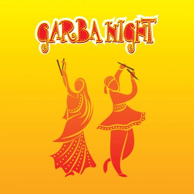 garba gece poster tasarımı